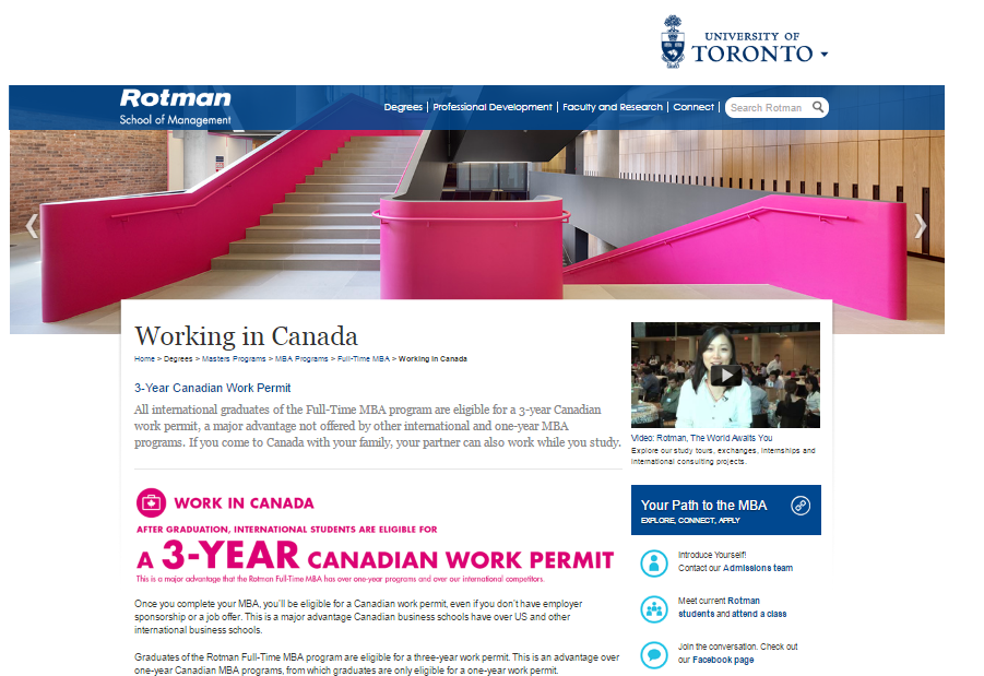 Rotman International Student Recruitment 