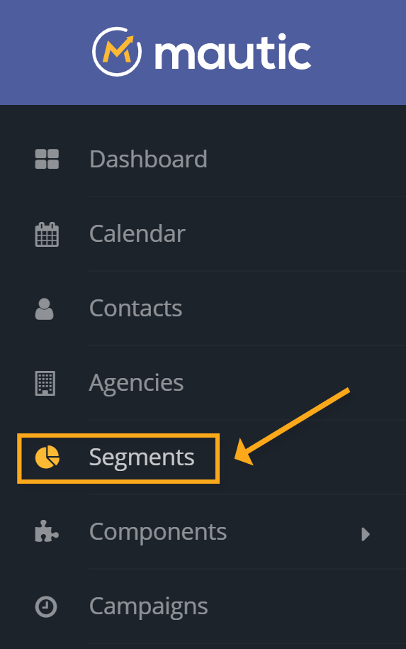 Segments menu