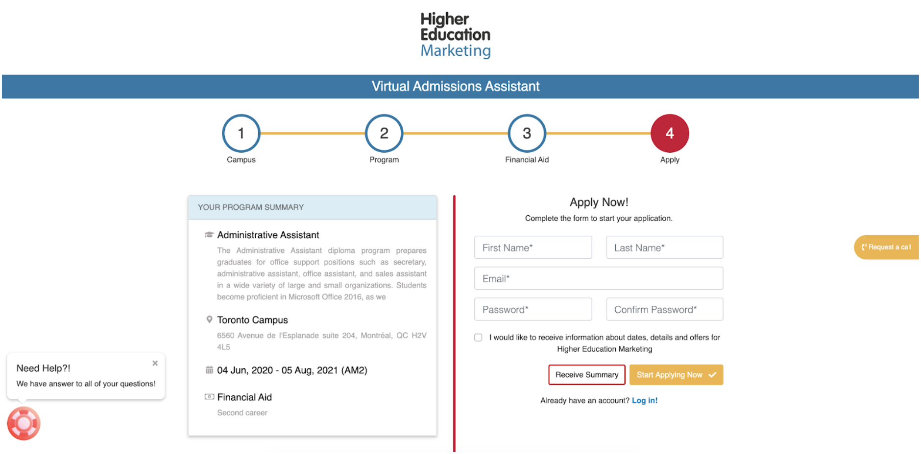 application portal schools