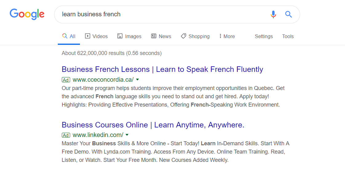 google ads for education